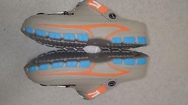 Uşaq arabaları: Rezin kroks tipli ayaqqabı (42 Razmer) - Rəng: bej (altlıqda mavi — 2