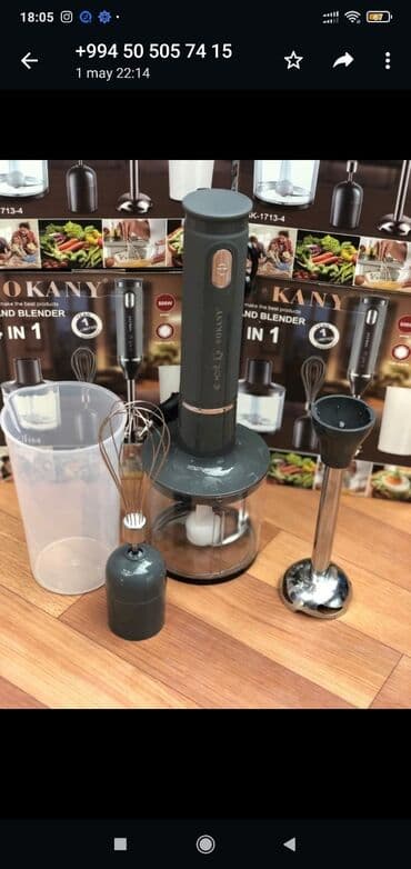 sokany: Portativ blender, Sokany, Yeni, Pulsuz çatdırılma — 2