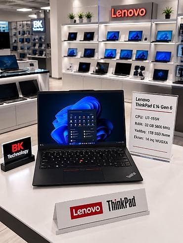 processor core i7: Yeni Lenovo ThinkPad, 14 ", Intel Core i7, 1 TB, Ünvandan götürmə, Pulsuz çatdırılma, Ödənişli çatdırılma — 1