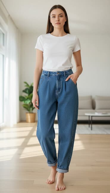 trapes cins şalvarlar: Yenidi — 1