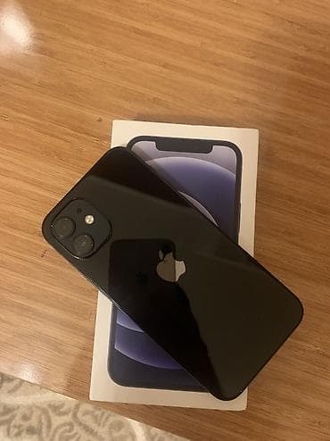 12 iphone: IPhone 12, 64 GB, Qara, Simsiz şarj, Face ID, Sənədlərlə — 1