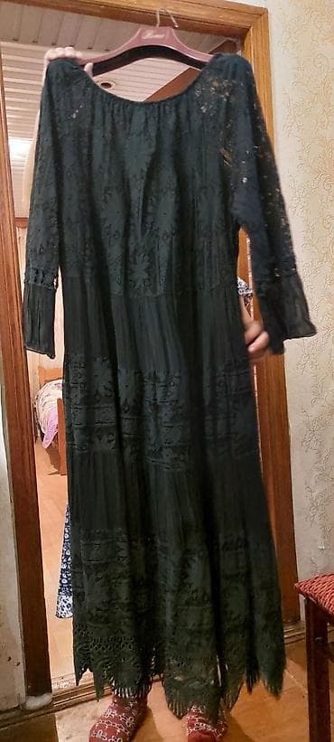Şəxsi əşyalar: Uzun qara don - Model: uzun maxi don - Rəng: tünd qara - Parça və — 1