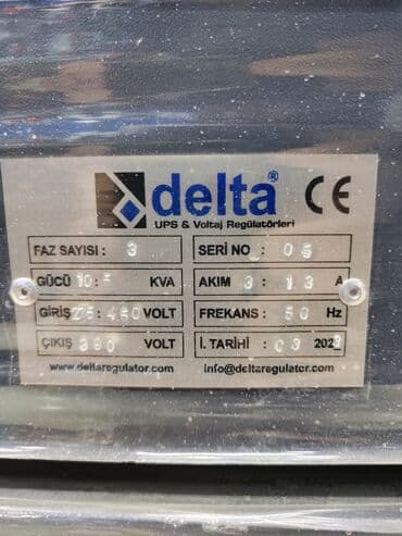 delta: Yeni, Ev üçün, 3 faza, Gərginliy stabilizatoru, 220/380 V, Pulsuz çatdırılma, Rayonlara çatdırılma, Kredit var — 2
