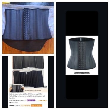 Qarın-beli formalaşdıran lateks korset - Material: yüksək keyfiyyətli