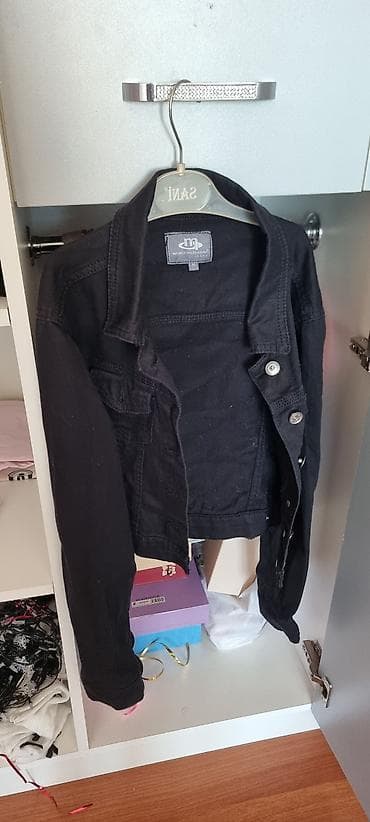 sexsi esyalar: Manga Maksimum Jeans qadın gödəkçəsi - Rəng: qara - Ölçü: M (etiketdə — 3