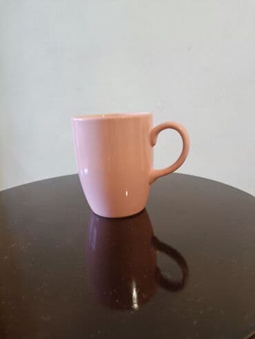 qab qaşıqlar: Fincanlar, rəng - Çəhrayı, Keramika, 1 əd, 300 ml — 1