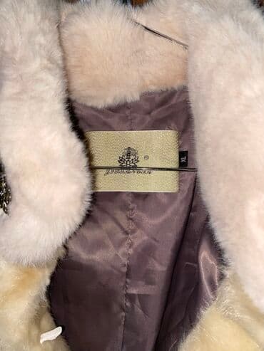 дубленки в баку: Real müstəriyə endirim olunacağ Zərif xanım kürkü – krem/bej rəngdə — 3