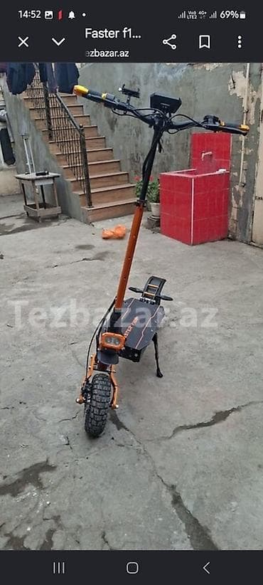 Elektrikli skuterlər – Faster F1 0off-road) - Güclü ikili motor — 2