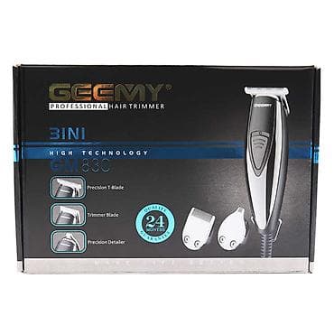 7d: Geemy 830 Təsviri: Birbaşa şəbəkə ilə kişilər üçün Trimmer dəsti 3in1 — 2