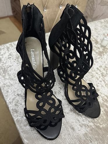 Qadın yüksək daban sandalet - Brend: Lomanfalla (etiket iç hissədə) - — 2