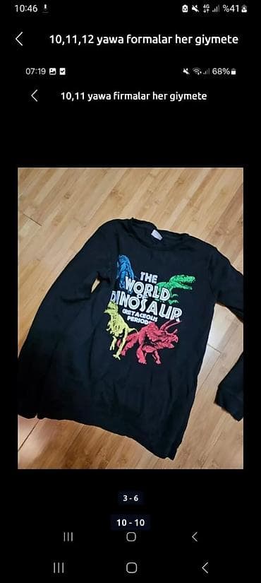 Donlar: Uşaq geyimləri dəsti – 10-12 yaş aralığı - Sviter/Svitşört: Açıq boz — 3