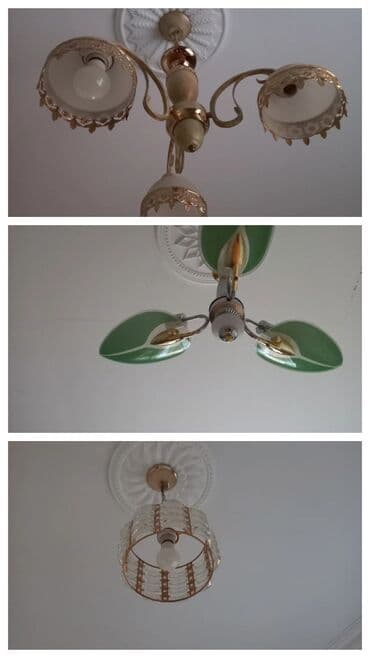 Çılçıraq, 3 lampa, Metal