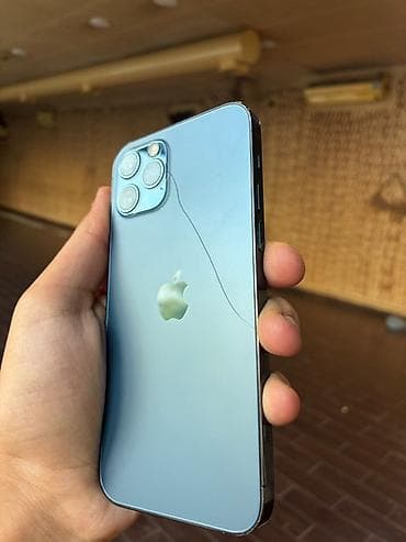IPhone 12 Pro, 128 GB, Pacific Blue, Qırıq, Face ID — 4