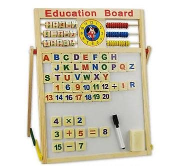 Maqnitli iki üzlü lövhə övladlarınız yazmağı, oxumağı,saymağı