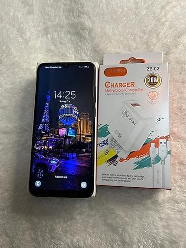 a 51 telefon: Samsung Galaxy A04e, 64 GB, rəng - Qara, Barmaq izi, Face ID — 2