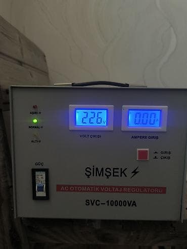 ucuz drel: ŞİMŞEK SVC-10000VA – AC avtomatik voltaj tənzimləyici - Güc: 10 kVA — 1