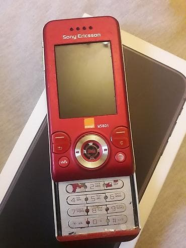 huawei 4g router: Sony Ericsson W580i Walkman telefon - Rəng: qırmızı, sürüşdürülən — 1