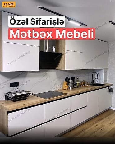 Özəl sifarişlə mətbəx mebeli – müasir, minimal dizayn. - Üst və alt lalafo.az -da Özəl sifarişlə mətbəx mebeli – müasir, minimal dizayn. - Üst və alt