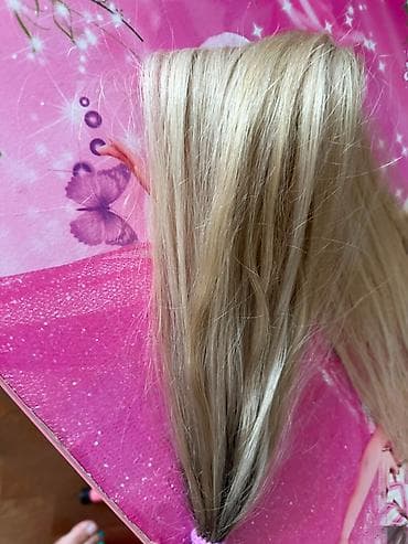 Şəxsi əşyalar: Təbii saç qaynaq üçün blond satılır 100 ədəd 65-70 sm — 1