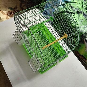 amadin qulda: Quş qəfəsi – kiçik dekorativ quşlar üçüş - Material: sinklənmiş metal — 1