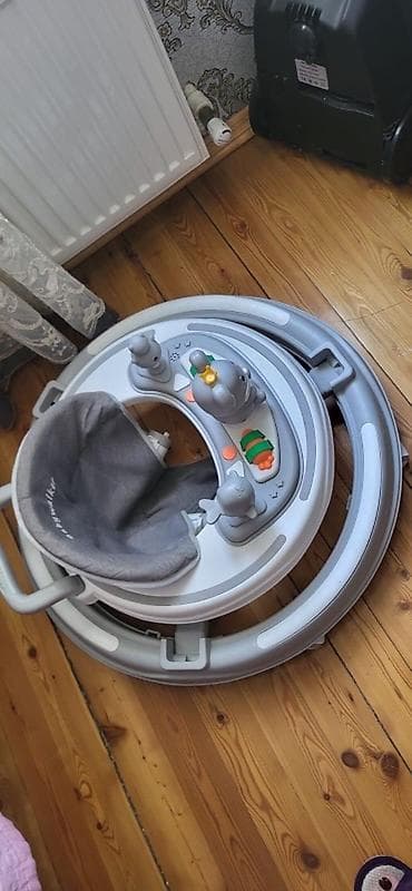 uşaq gəzdirən: Uşaq gəzdirəni – Babywalker - Rəng: boz-ağ tonlarda - Dairəvi, sabit — 5