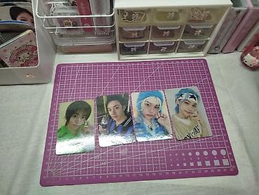 K-pop fotokart kolleksiyası – 4 ədəd son şəkildə qeyd edildiyi kimi