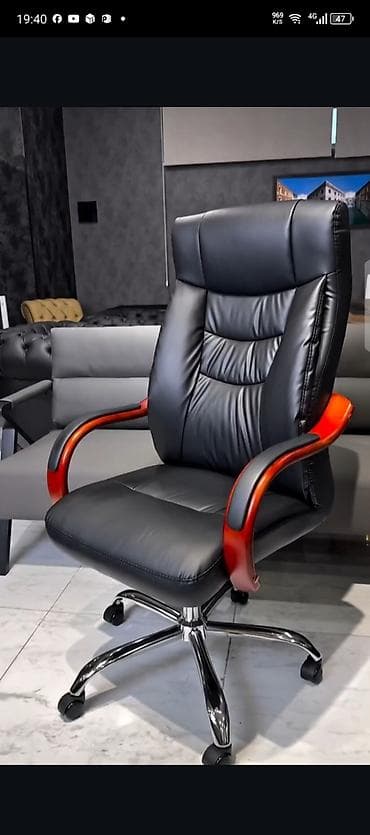 Ofis dolabları: Təkərli, Qolları tənzimlənir, Dəri — 9