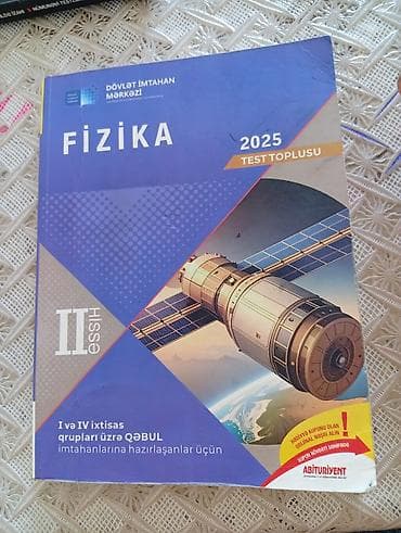 Məhsul: “Fizika – Test Toplusu 2025”, II hissə Nəşriyyat: Dövlət