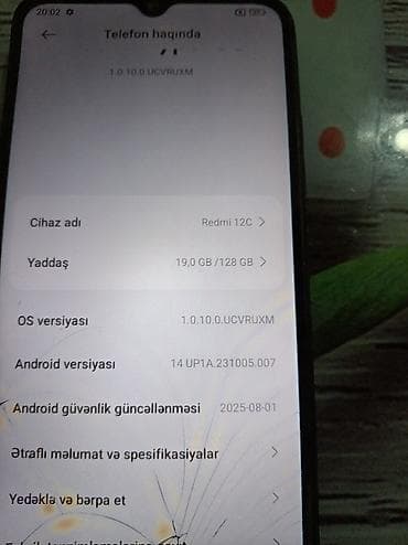 Redmi 12C, 128 GB, rəng - Qara, Barmaq izi, İki sim kartlı, Face ID — 3