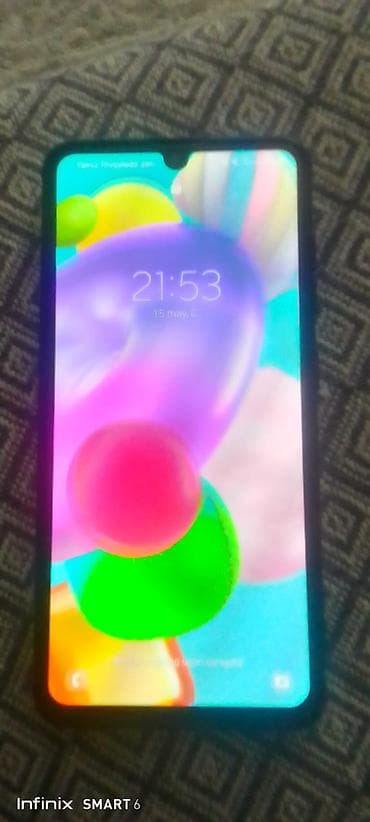 for x: Samsung Galaxy A31, rəng - Qara, Barmaq izi — 4