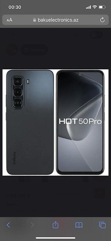 Infinix HOT 50 Pro, rəng - Boz, Sensor