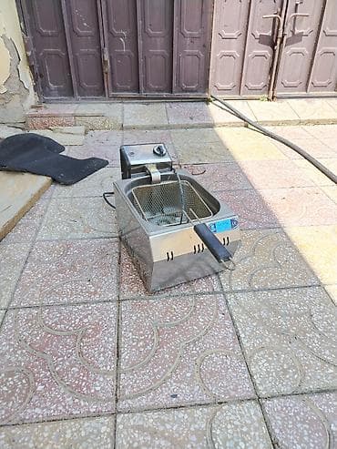 Elektrikli fritöz – tək vannalı, paslanmayan poladdan korpus
