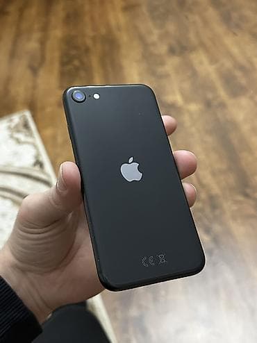 not 10 plus: IPhone SE 2020, 128 GB, Black Titanium, Barmaq izi, Simsiz şarj, Face ID — 1