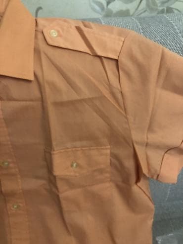 cool geyimleri: Yeni, Rumıniya istehsalı, 42 razmer,qısa qol köynək. Narıncı — 2