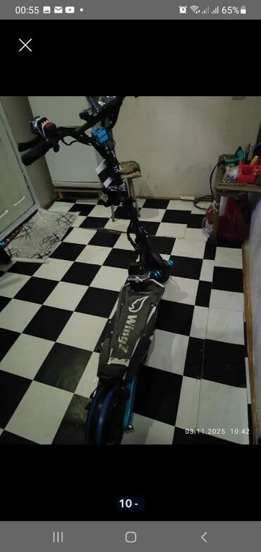 samokat arenda: Elektrik skuteri – Wingz Xüsusiyyətlər: - Güclü ön/alt LED işıqlar və — 3