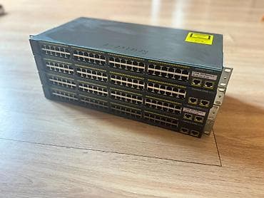 Ofis avadanlığı: Cisco Catalyst 2960 və Edge-Core ECS3510-28T Managed Network — 1