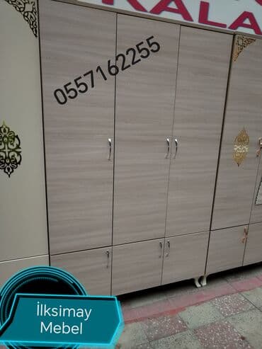 винная полка: Yeni, Açılan, 4 qapılı Düz dolab, Dolab-asılqan, Türkiyə — 8