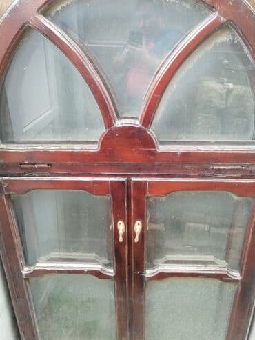 divar kağızları ve qiymetleri: Taxta çərçivəli və yuxarı hissəsi taxta arxalı, şüşə panelli pəncərə — 3