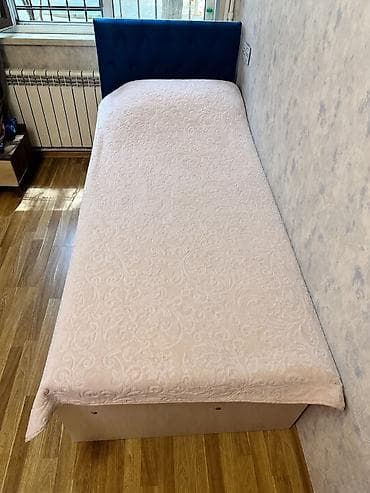 Б/у, Односпальная кровать, Без подьемного механизма, С матрасом, Без выдвижных ящиков — 4