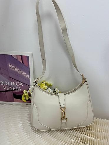 Qadın çiyin çantası – Hobo/saddle stilində - Model: yarımay formalı — 5