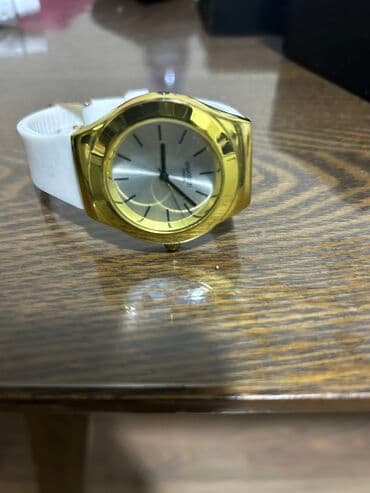 детские наручные часы swatch: İşlənmiş, Qol saatı, Swatch, rəng - Ağ — 6