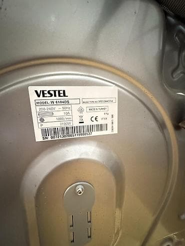 klas 6: Təzə-işlənməmiş Vestel 6 kq paltaryuyan masın İşığa qənaətli — 4