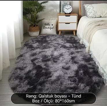 Şəxsi interyerinizə uyğun yumşaq uzun tüklü xalça. - Rəng: Qalstuk