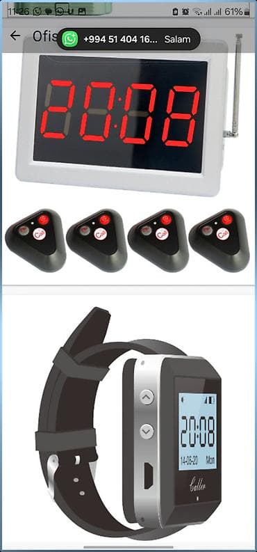 Оборудование для ресторанов, кафе: Restoranlar ve diger obyektler ucun ofisinat cagri sistemleri ve novbe — 6