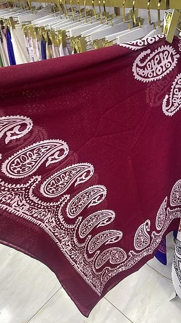 bas gitara: Paisley naxışlı qadın yay yaylığı/şərf.140/140 ölçü - Material — 5