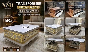 2ci el taxtlar: Transformer Jurnal Masa – XMD Furniture Ölçü: 90×60×1.20 Qiymət — 2