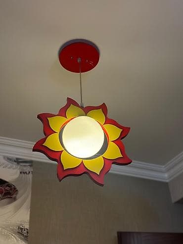 taxta lustur: Çılçıraq, 1 lampa, Taxta — 1