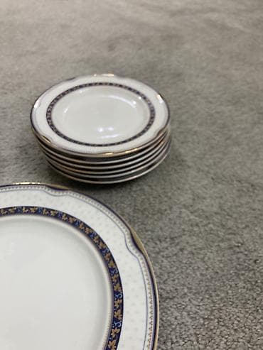 cex qablar: Boşqablar, rəng - Ağ, Farfor — 1