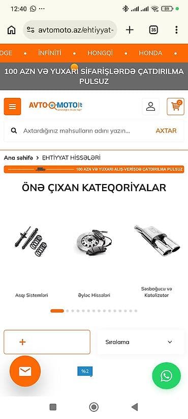 Автоуслуги: Hazır biznes satılır avtomoto.az-Avtomobil aksesuarları və ehtiyat — 3