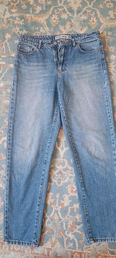 düyməli: Qadın düz kəsim “mom” jean. „Big Mile Basic Dept. Mom — 4